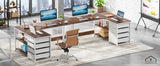 Tribesigns L Shaped Computer Desk with Storage Drawers, 59 inch Corner Desk