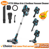 INSE V770 Cordless Handheld Vacuum Cleaner 6-in-1 20KPa for Carpet Bed