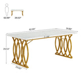 Tribesigns Modern Office Desk, 70.9" Wooden Computer Desk