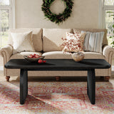 Tribesigns Farmhouse Rectangular Coffee Table, 47.24-Inch w/ Sturdy Base