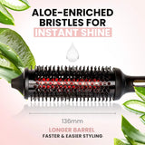 Heated Round Thermal Styling Brush with Infrared & Negative Ions, 1.7"