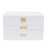 3 Tier Jewelry Box, Jewelry Storage, Pull Out Drawer for Earring Ring