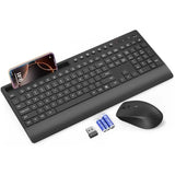 KM31 Wireless Keyboard and Mouse Combo - Full-Size Quiet Typing