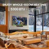 Indoor Heating, Wall-Mounted or Recessed Electric Fireplace, Ultra-Slim