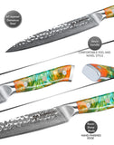 SANMUZUO 8 Inch Damascus Steel Carving Knife -  YAO Series - Razor-Sharp Meat Cutting Knife