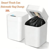 20L Automatic Self Changing Trash Can Self Sealing Self Bagging Motion Sensor Touchless Garbage Can