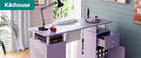 Manicure Table Nail Desk for Nail Tech with Dust Collector & Wrist Rest, Acetone Resistant Beauty Salon