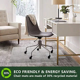 Desk Chair Mat for Flat to Low Pile Carpets 45" x 53" Clear Office Home Floor