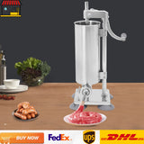 Hand-crank Sausage Stuffer Filling Machine| 6 Lbs Stainless Steel Sausage Maker