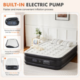 JHK Queen Twin Size Air Mattress Weight Capacity 660 lbs Air Bed for Bed