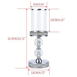 Candle Holders for Pillar Candle, Pillar Crystal Candle Holders for Wedding