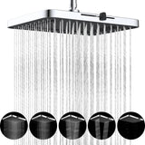 Hibbent 5 Spray Modes Shower Head, 13'' High Pressure Rain Shower Head, Large Rainfall Showerhead