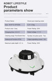 5000mAh Electric Rechargeable Robotic Swimming Pool Cleaners Automatic