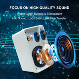 Herdio 3.5'' 2PCS Passive Outdoor Speakers Wired Waterproof 200W 3 Way Premium Mountable Wall Mount