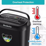 Cross Cut Paper Shredder 14 Sheet P-4 High Security, 6.6Gal Large Basket, Jamproof 3 Mode Heavy Duty Shredder for Home Office
