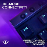 Slim Profile Wireless Gaming Keyboard with RGB Lighting, Tactile Brown Switches