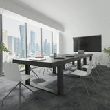 7FT Conference Table for 6-8 People, Large Rectangular Meeting Table