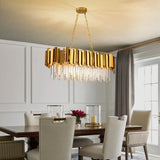 Crystal Chandeliers for Dining Room,Gold Chandeliers Modern Crystal Chandelier