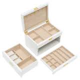 3 Tier Jewelry Box, Jewelry Storage, Pull Out Drawer for Earring Ring