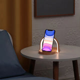 Creative Wood Color Night Light Multifunctional Wireless Charging Night Light