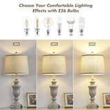 27.5" Set of 2 Bedside Lamp w/ 2 USB +AC Outlet Nightstand Lamps for Living