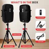 ch 700 Watt Max Power Output Speaker with Microphone, Bluetooth Wireless
