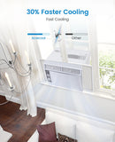 5000 BTU Window Air Conditioner for Bedrooms up to 250 Sq.Ft, 2 Fan Speeds