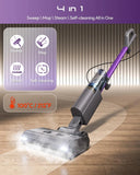 Steam Mop Cleaner, Lightweight Electric Mop with Deep Steam Cleaning