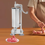 Hand-crank Sausage Stuffer Filling Machine| 6 Lbs Stainless Steel Sausage Maker
