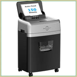 150-Sheet Autofeed Paper Shredder Heavy Duty, 60 Mins Micro-Cut, 6 Gal Bin