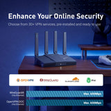 GL.iNet GL-BE6500 (Flint 3e) Dual-band Wi-Fi 7 Home Router 5× 2.5G Ports
