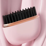 Wireless Hair Straightener Brush USB Rechargeable 30s Fast Heat 3 Temperature for Straight & Curly Hair