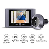 Mini Peephole Smart Wireless Door Viewer Camera PIR Motion Detection Smart Peephole Video Doorbell 2.8 Inch Doorbell