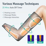 Leg Massager with Heat, Foot and Leg Pumps Massager