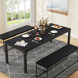 Tribesigns Dining Table for 6-8 People, 200cm Large Narrow Long Rectangular Kitchen Dinner Table