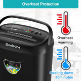 Cross Cut Paper Shredder 14 Sheet P-4 High Security, 6.6Gal Large Basket, Jamproof 3 Mode Heavy Duty Shredder for Home Office