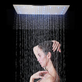 Nickel/Chrome/Black LED 40cm/80cm rectangular brass shower nozzle faucet bathroom accessories