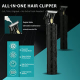 Cordless Rechargeable Men's Haircutting Tools Set, T-Shaped Trimmer, T9 Professional Men's Hair Clipper, Men's Beard Trimmer, Men's Haircutting Scissors Set, Men's
