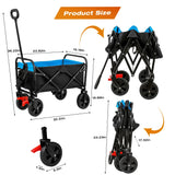 Mini Folding Wagon Garden Shopping Beach Cart