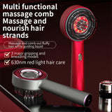 Electric Vibration Massage Comb Red Light Hair Growth Massage Scalp Brush Anti Hair Loss Liquid