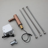 KEMAIDI Touchless Automatic Sensor Bathroom Faucet Brushed Gold Vessel Sink Tap Hands-Free Smart