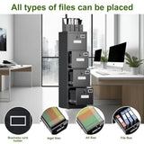 4 Drawer File Cabinet Metal Filing Cabinet with Lock for Office