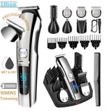 Ufree Beard Trimmer for Men, Waterproof Electric Razor for Nose, Body, Face & Mustache, Cordless