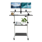 4 Tiers Working Writing Standing Desk Adjustable Computer Desk