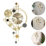 Wall Clock Modern Decorative Art Clock Silent Wall Clock Iron Wall Decoration