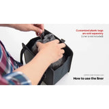 Jopps Car Trash Can Compact Foldable Bin with Strap, PU Leather and Oxford