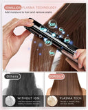 Professional Hair Straightener with Plasma Technology, 2 in 1 Flat Iron and Curler, Fast Heating up
