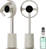 Smart Bladeless Tower Fan for Bedroom with 270° Spatial Airflow for Room