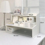 1pc Multi-Tier Desktop Organizer Storage Rack, Makeup Cosmetics Holder, Large