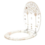 Beautiful Resin Toilet Seat Cover Stainless Steel Slow Down